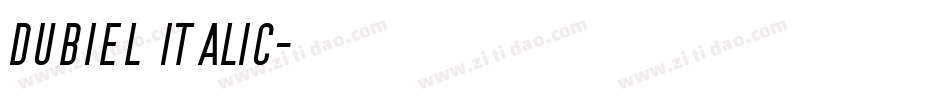 Dubiel Italic字体转换